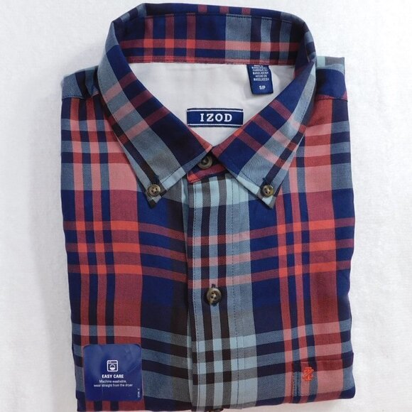 Izod Other - Blue Plaid Long Sleeve Shirt - S - 015844921886
